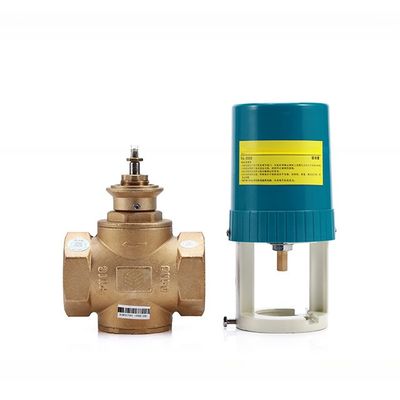 Modulação proporcional do sistema HVAC Unidade de bobina de ventilador com válvula motorizada de controlo de 2 vias