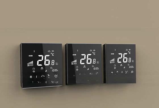 16A RS485 Modbus Touch Screen WIFI Smart Thermostat para aquecimento por piso elétrico
