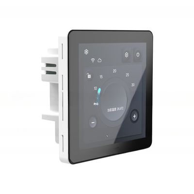 Unidade de bobina de ventilador sem escova de corrente contínua tela colorida termostato programável com operação táctil