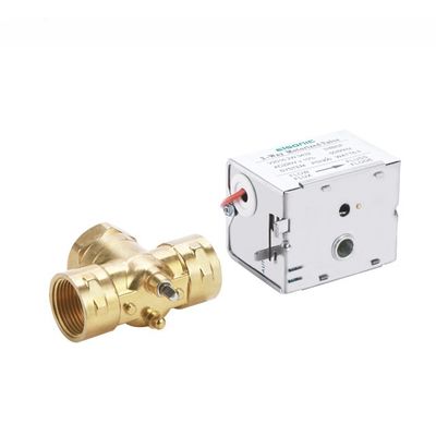 DN20 220v Digital Water Fan Coil Brass Electric Motorized Zone Valve com material de latão