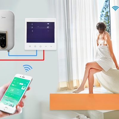 Fonte de alimentação inteligente 24VAC/110VAC/220VAC Termostato WIFI com comunicação Modbus