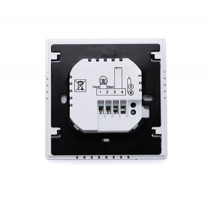0.5C Precisão de exibição Branco Termostato de sala WiFi programável HVAC para aquecimento por piso
