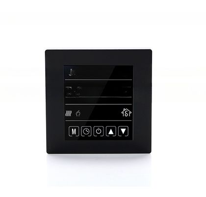 Esquema de toque de dois tubos/quatro tubos Termostato HVAC programável com controlador de ventilador ajustável