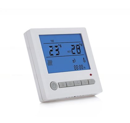 Termostato digital de aquecimento por piso com sensor externo e faixa de temperatura de 5-35C