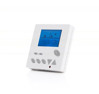 AC806 Termostato de sala HVAC 0.5C Exatidão de exibição Carga máxima 2A Dispositivos