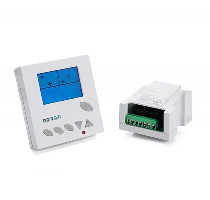 AC806 Termostato de sala HVAC 0.5C Exatidão de exibição Carga máxima 2A Dispositivos