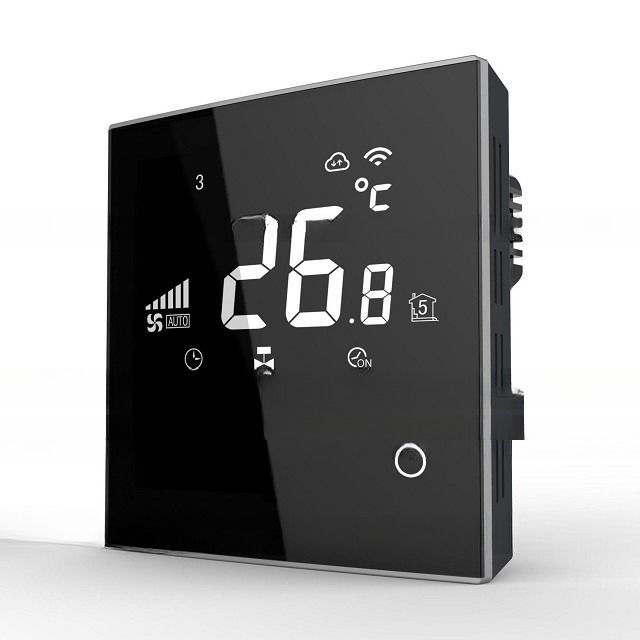 Termostato de tela sensível ao toque WiFi para controle de sala inteligente em ambiente de trabalho em casa