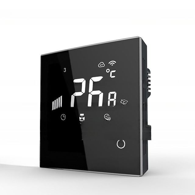 Sistemas de aquecimento por piso Térmostat de ecrã táctil LCD digital para faixa de temperatura 5-35C